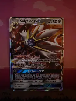 Pokemon Card Solgaleo GX SM16 Black Star Promo Ultra Rare Near Mint - Image 1