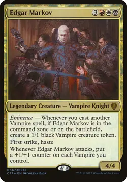 Edgar Markov (Oversized) Commander 2017 Oversized - Lightly Played Foil - Image 1