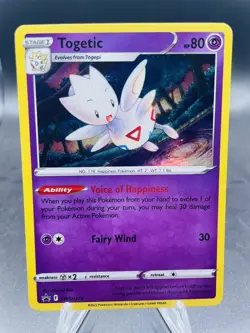 Pokemon Togetic SWSH276 Sword & Shield Cosmso Holo Black Star Promo NM - Image 1