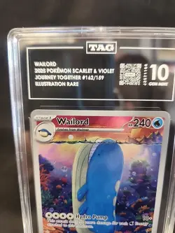 Pokemon 2025 Wailord 162/159 IR Scarlet & Violet - Journey Together TAG 10 - Image 2