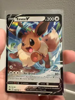 Pokemon Eevee V 108/159 Crown Zenith ULTRA RARE NM 11119#023 - Image 1
