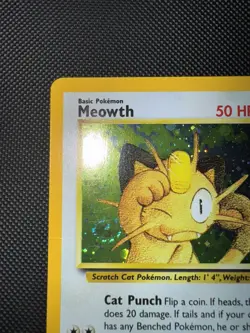 Meowth 10/53 MP Cosmos Holo Black Star Pokemon Gameboy Promo - Image 2