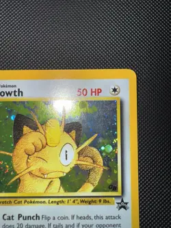 Meowth 10/53 MP Cosmos Holo Black Star Pokemon Gameboy Promo - Image 3
