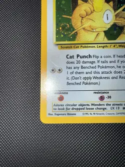 Meowth 10/53 MP Cosmos Holo Black Star Pokemon Gameboy Promo - Image 5