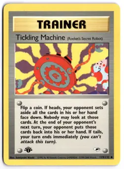 Pokemon 1st Edition Tickling Machine Uncommon Gym Heroes 119/132 NM - Image 1