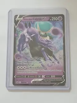 Shadow Rider Calyrex V 74/198 Ultra Rare Chilling Reign Pokemon TCG NM (001) - Image 1