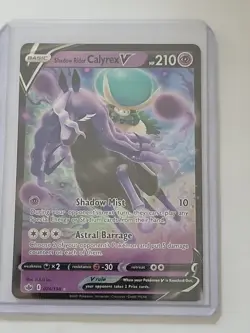 Shadow Rider Calyrex V 74/198 Ultra Rare Chilling Reign Pokemon TCG NM (001) - Image 2