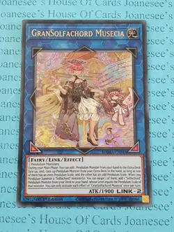 GranSolfachord Musecia DAMA-EN048 Ultra Rare Yu-Gi-Oh Card 1st Edition New - Image 1
