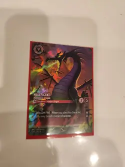 Lorcana Maleficent Monstrous Dragon Store Championship Foil Alt Card UNPLAYED - Image 1