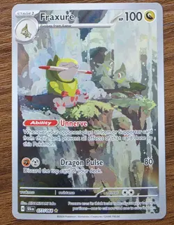 Pokemon TCG Fraxure Card 077/064 IR Sv: Shrouded Fable 2024 NM Condition - Image 1