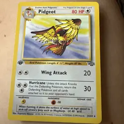 Pokemon TCG Pidgeot Jungle Card 24/64 Regular 1st Edition Rare NM - Image 1