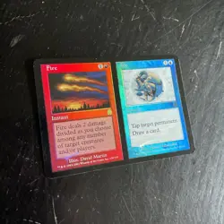 MTG Magic the Gathering card Fire and Ice from Apocalypse Foil - Image 2