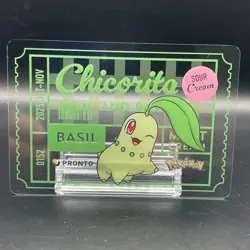 Chikorita Pokemon × PRONTO CAFE PROMO Clear Card Japan 2025 - Image 1