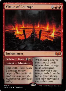 Virtue of Courage M Wilds of Eldraine 157 LP - Image 1