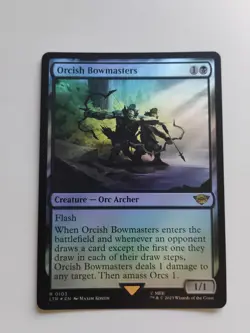Lord of the Rings Orcish Bowmasters MTG LTR 103 Foil Near Mint Condition - Image 1
