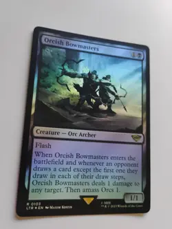 Lord of the Rings Orcish Bowmasters MTG LTR 103 Foil Near Mint Condition - Image 2
