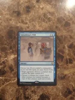 Sakashima's Will Commander Legends Regular NM MTG - Image 1