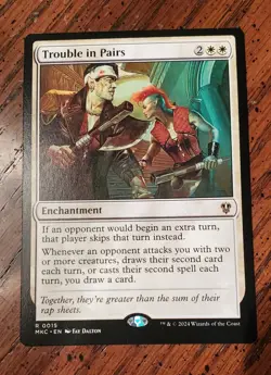 Trouble in Pairs ( Murders at Karlov Manor ) M 0015 MTG Regular Rare NM - Image 1