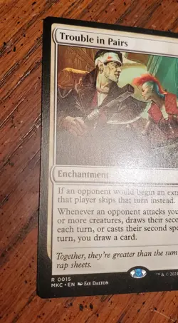 Trouble in Pairs ( Murders at Karlov Manor ) M 0015 MTG Regular Rare NM - Image 3