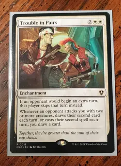 Trouble in Pairs ( Murders at Karlov Manor ) M 0015 MTG Regular Rare NM - Image 4