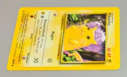 Pikachu # 58/102 KARTE B Common Base Set 1999 Pokemon Deutsch Mint Vintage - Image 3