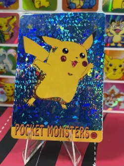 Pokemon Pikachu Anime Pocket Monsters Vintage Vending Machine Holo sticker - Image 4