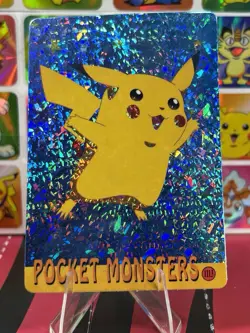 Pokemon Pikachu Anime Pocket Monsters Vintage Vending Machine Holo sticker - Image 5
