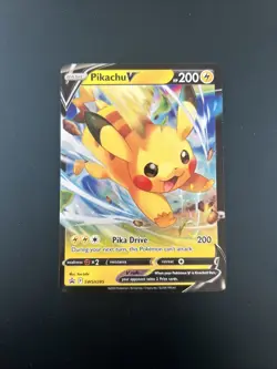 Pokemon TCG: Pikachu V SWSH285 Crown Zenith Sword & Shield Black Star Promo - NM - Image 1