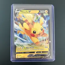 Pokemon TCG: Pikachu V SWSH285 Crown Zenith Sword & Shield Black Star Promo - NM - Image 3
