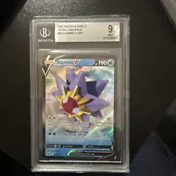 2022 Pokemon Sword & Shield Astral Radiance Starmie V URR BGS 9 - Image 1