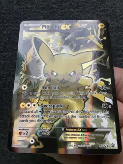Pokemon 2016 XY Promos Pikachu EX Holo Black Star Promo #XY124 - Image 3