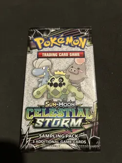 Pokemon SUN & MOON Celestial Storm Sampling Booster Pack New & Sealed - Image 1