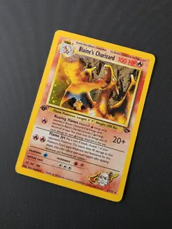 Blaine's Charizard 2/132 Gym Challenge 1st Edition Holo Vintage Pokemon - Image 3