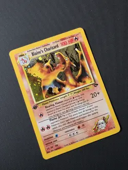 Blaine's Charizard 2/132 Gym Challenge 1st Edition Holo Vintage Pokemon - Image 4