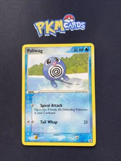 Pokemon TCG Poliwag FireRed & LeafGreen 75/112 Regular LP. - Image 1