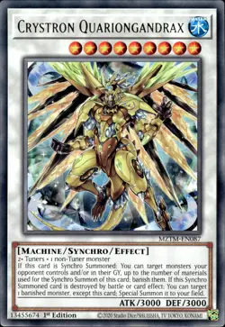 Crystron Quariongandrax - Rare 1st Edition MZTM-EN087 - NM - YuGiOh - Image 1