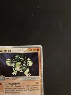 Pokemon TCG/CCG Golem EX #91/97 EX Dragon Holo Rare Card - LP - Image 3