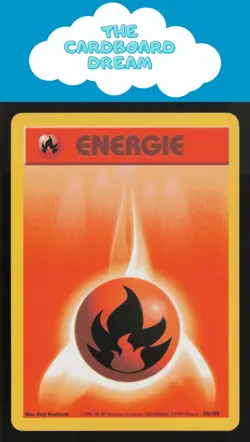 Fire Energy Base Set #098/102 Common GERMAN Pokemon Card WotC - Image 1