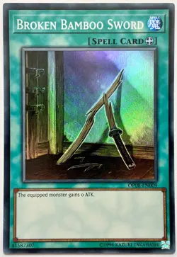 OP08-EN009 Broken Bamboo Sword - Super Rare Unlimited Lightly Played YuGiOh Card - Image 1