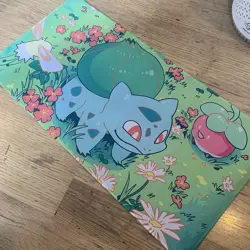 Bulbasaur Bounsweet Cutiefly Rubber Playmat Play Mat For Tcg Trading Card Game - Image 1