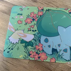 Bulbasaur Bounsweet Cutiefly Rubber Playmat Play Mat For Tcg Trading Card Game - Image 2