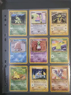 Vintage Pokemon TCG - Neo Genesis Bundle - 27 Cards - Conditions Vary See Pics - Image 1