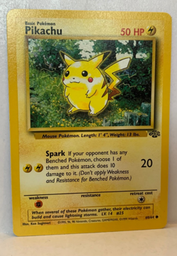 Mint Nostalgic 1999 Vintage Pikachu Pokemon Card - Jungle Set - 60/64 - PSA 8+ - Image 1