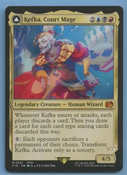 MTG: Final Fantasy: Kefka, Court Mage / Kefka, Ruler of Ruin - Image 1