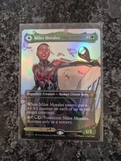 MTG - Miles Morales - Borderless - Foil - 0234 - Marvel's Ultimate Spider-Man - Image 1