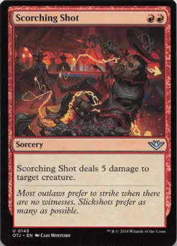 Scorching Shot U Outlaws of Thunder Junction 145 LP-NM - Image 1