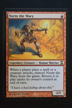 Magic The Gathering MTG NORIN THE WARY Time Spiral LP Lightly Played - Image 1