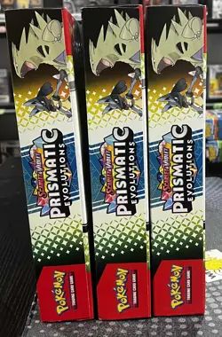 Pokemon Prismatic Evolution Lucario Ex Tyranitar Ex Premium Collection Lot Of 3 - Image 4