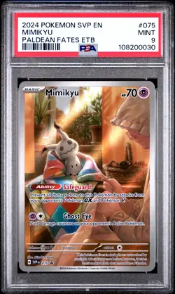 2024 POKEMON SVP EN-SV BLACK STAR PROMO #075 MIMIKYU PSA 9 - Image 1