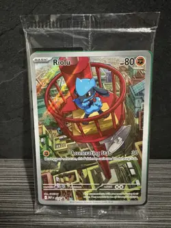 Pokemon Mega Evolutions ETB Riolu Black Star Promo Sealed - Image 1